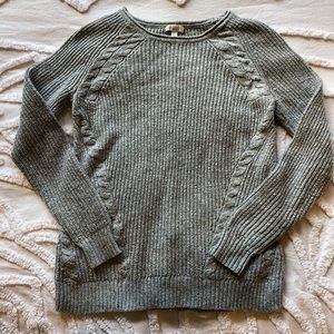 Speckled colorful crewneck knit sweater